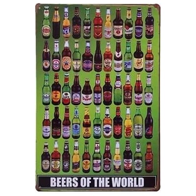 Ceduľa Beers of the world