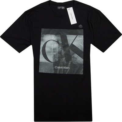 Calvin Klein pánské tričko Graphics Logo Signature blk