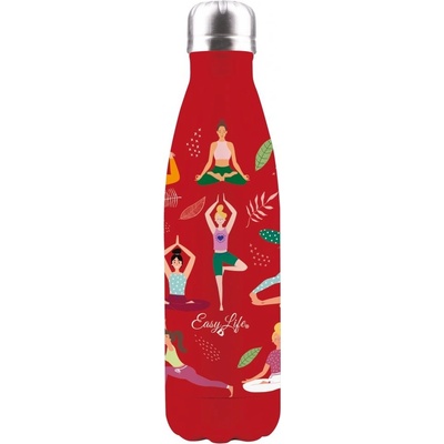 Easy Life Cestovní lahev Yoga červená 500 ml