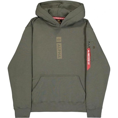 Alpha Industries mikina Alpha Puff Print zelená