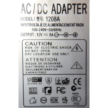 Image 1 of Мощен захранващ адаптер 220v - 12v - 8 a / 96w