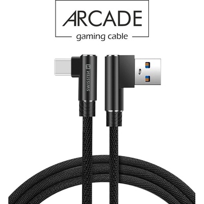 Swissten 71528000 USB USB-C, 1,2m, černý