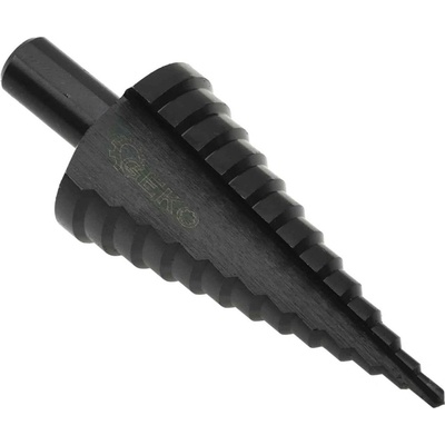 Vrták stupňovitý 4-39 mm do plechu, HSS TiAIN krok 3mm, rovná drážka, GEKO