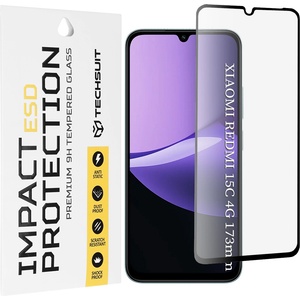 Techsuit Протектор за Xiaomi Redmi 15C 4G / Redmi 15C 5G - Techsuit - ESD стъкло - Черен