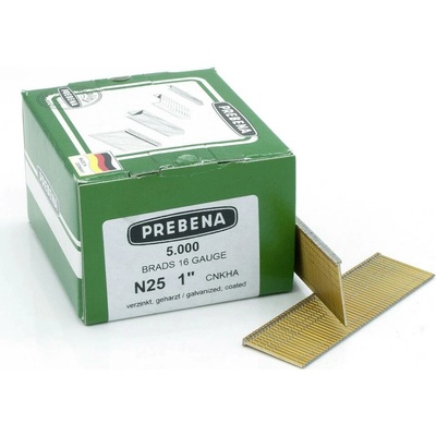 Prebena N25CNKHA sada hřebíků s pěchovanou hlavou Vnější délka 25 mm 5000 ks