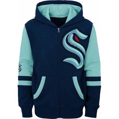 Outerstuff detská mikina Seattle Kraken Faceoff Colorblocked Fleece Full-Zip