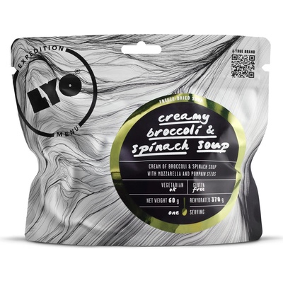 Lyofood Krémová brokolicová polévka se špenátem a mozarellou a dýňovými semínky 370 g