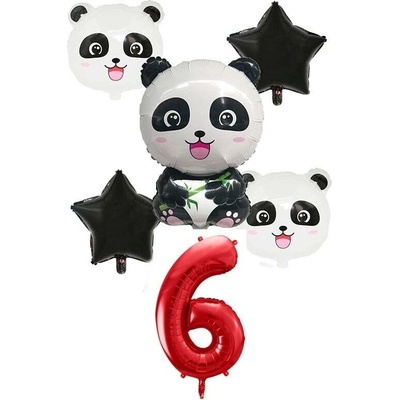 Balónkový set Panda 6.narozeniny