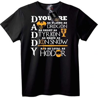 NOONEBRAND Тениска Герой от Game of Thrones - M, Black