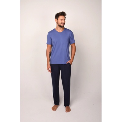Italian Fashion Dallas pánské pyžamo kr.rukáv modré