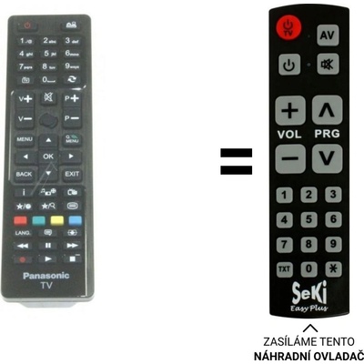 Dálkový ovladač Senior Panasonic TX-32C300E – Hledejceny.cz