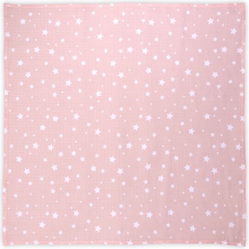 Lorelli Памучна пелена Lorelli - 80 х 80 cm, розови звезди (10340092302)