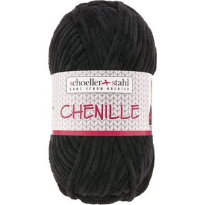 Schoeller + Stahl Chenille 90290-15 Black Плетива прежда (90290-15)