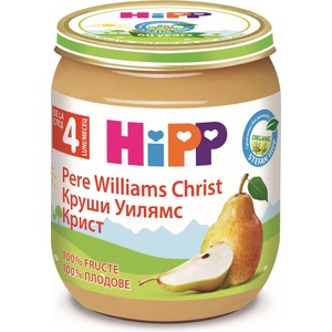 Hipp Био плодово пюре Hipp - Круши Уилямс Крист, 125 g (4262) - baby