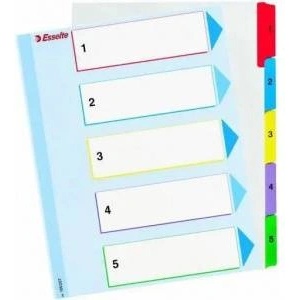 Esselte Plastic holders A5-5 cards
