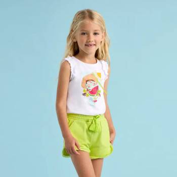 Mayoral Къси панталони трико basic в жълт цвят за мини момиче Майорал