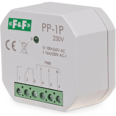 PP-1P/230 - Elektromagnetické pomocné relé, 230V, 16A, 1x NO/NC