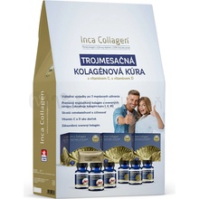 Inca Collagen Trojmesačná kolagénová kúra 3 x 30 sáčkov + darček zadarmo vitamín C a vitamín D