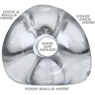 OXBALLS TRI-SPORT XL 3-Ring Cocksling Clear