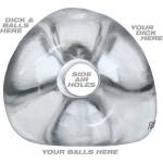 OXBALLS TRI-SPORT XL 3-Ring Cocksling Clear