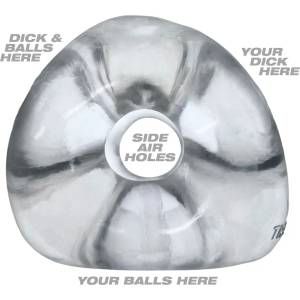 OXBALLS TRI-SPORT XL 3-Ring Cocksling Clear