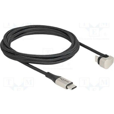 Delock 88160 USB 2.0 USB C vidlice USB C úhlová zástrčka 2m černý
