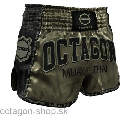 Trenky Muay Thai Octagon Kolekcia 2022 dark green