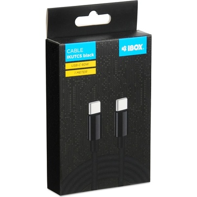 iBOX IKUTC USB-C 60W, 1m, černý