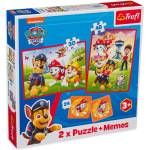 Trefl Комплект пъзел и мемо игра Trefl 2 в 1 - Пес Патрул (93337) - ozone