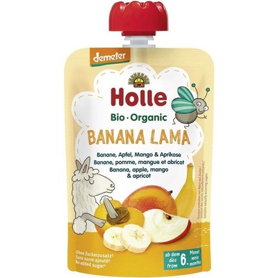 Holle Био плодов пауч Holle - Банан, ябълка, манго и кайсия, 100 g (7214)