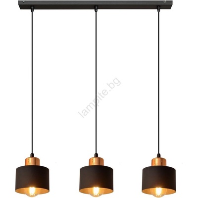 Полилей на въже EDISON 3xE27/15W/230V (HE0897)