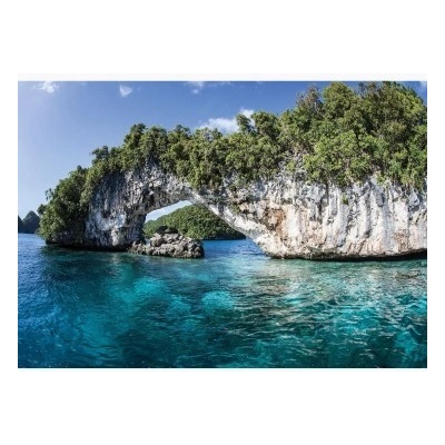 FT7694 Samolepiaca textilní fototapeta Skalná klenba v Palau, rozmery 254cm x 184cm