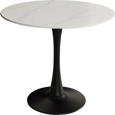 Interior DE Bistro stůl LYON 80 cm keramika vzhled bílý mramor JS46864