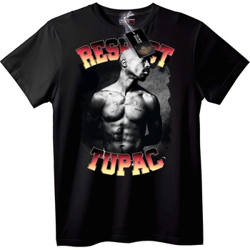 NOONEBRAND Тениска 'Уважение към Tupac' - L, Black