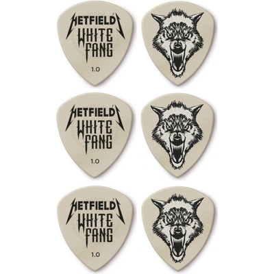 Dunlop James Hetfield White Fang Custom Flow Pick 1.00 6 Pack – Zboží Mobilmania