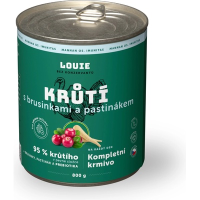 Louie Krůtí s brusinkami pastiňákem a prebiotiky 800 g