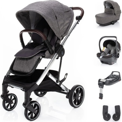 Zopa Trojkombinácia QUEST 2023 + isofixová základňa Tornado Grey/Silver