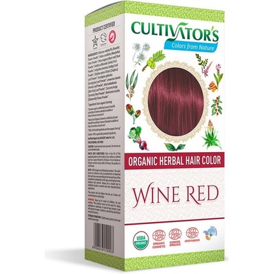 Cultivator Bio přírodní farba na vlasy 14 Vínově červená 100 g