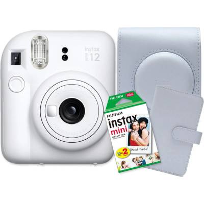 Fujifilm INSTAX Mini 12, bílý + Colorfilm 20ks & album & pouzdro