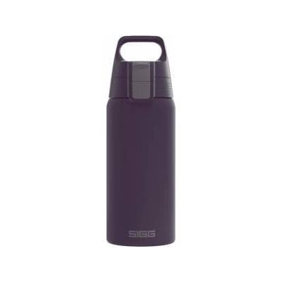 SIGG - Insulated drinking bottle - Shield Therm One Nocturne thermos bottle - carbonated drinks - leak-proof - dishwasher safe - BPA-free - 90% recycled stainless steel - dark purple - 0.5L - 6022.50