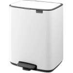 Brabantia Бяло стоманено кошче за боклук с педал 12 l Bo - Brabantia (236907)