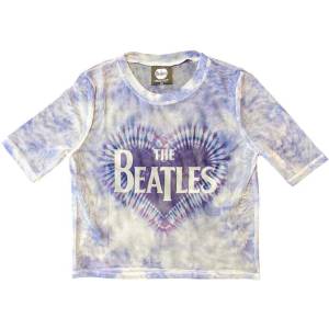 The Beatles Heart & Drop T Logo (Mesh) White L Дамски Риза (BEATMCT559LW03)