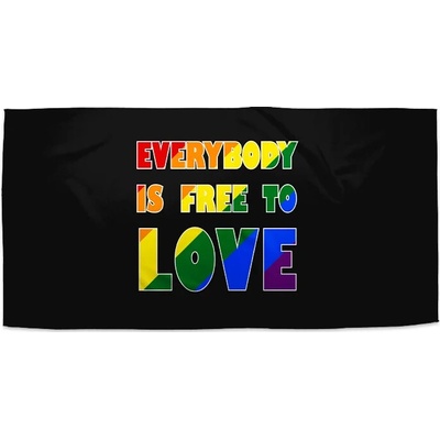 Sablio ručník everybody is free to love 50 x 100 cm