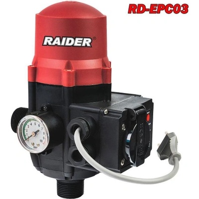 Raider Пресостат за водни помпи, електронен, регулируем, RAIDER RD-EPC03, 2200W, 1", 2.5 bar (RD-EPC03)