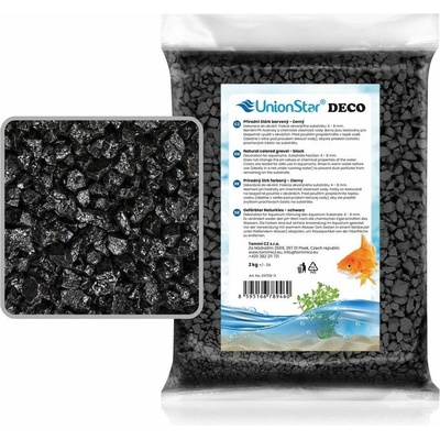 UnionStar písek Deco přírodní černý 2 kg