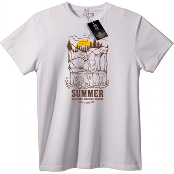 NOONEBRAND Тениска Лятен Каньон - 2XL, White
