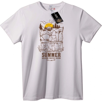 NOONEBRAND Тениска Лятен Каньон - 2XL, White