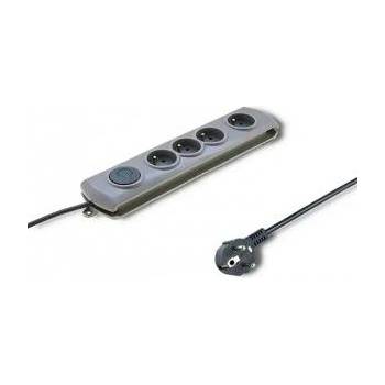 Qoltec Anti-surge bar QOLTEC 2.5M 4 SOCKETS GREY/Modern