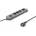 Qoltec Anti-surge bar QOLTEC 2.5M 4 SOCKETS GREY/Modern