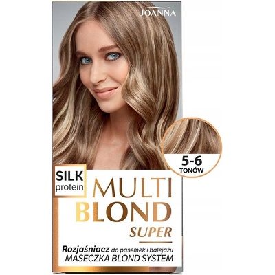 JOANNA Multi Blond Super silný zosvetľovač na vlasy s keratínom - zosvetlenie 5-6 odtieňov